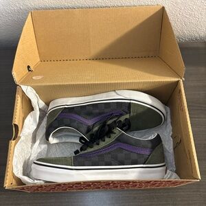 Vans Old Skool OTW Rally Checkerboard Multi Color Deep Lichen Green Sz 5M/6.5W